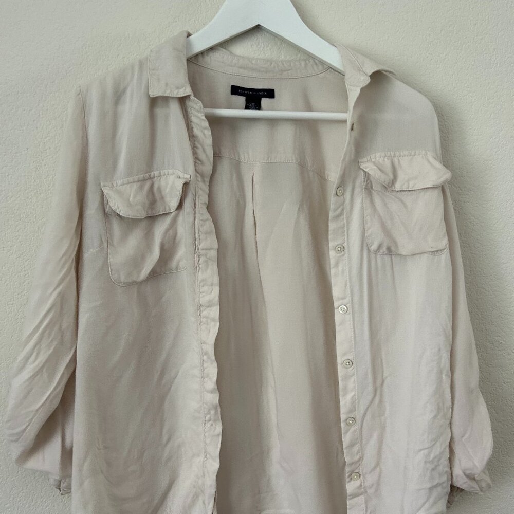 White Tommy Hilfiger Button Up